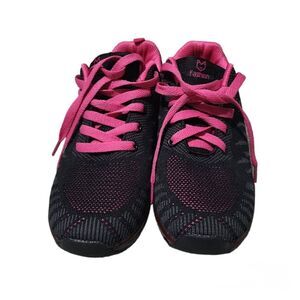 Black and Pink Athletic Sneakers
